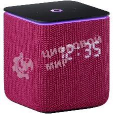 Умная колонка Яндекс Станция Миди, 24Вт, с экраном, 2 динамика, Wi-Fi, BT5.0, Zigbee, Алиса, малиновый