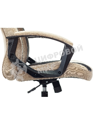 Кресло Бюрократ VIKING 6 KNIGHT BR FABRIC коричневый, ткань, 120 кг, механизм качания