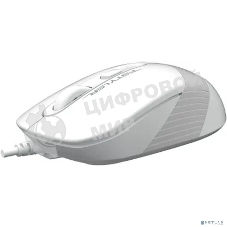 Мышь проводная A4Tech Fstyler FM10S белый/серый, 1600 dpi, USB, кнопки - 4