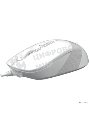 Мышь проводная A4Tech Fstyler FM10S белый/серый, 1600 dpi, USB, кнопки - 4