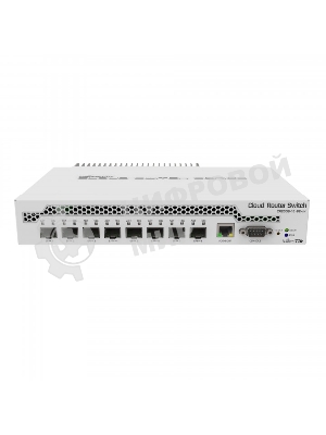 Коммутатор MikroTik CRS309-1G-8S+IN 8 SFP+, dual-core 800MHz CPU, 512MB RAM, POE, RS232 serial port