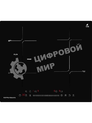 Индукционная варочная панель ICS 612 Индукция, 60 см, 4 конфорки, черный