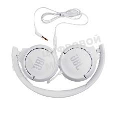 Проводные наушники JBL Tune 500 белый, накладные, jack 3.5 мм, складная конструкция