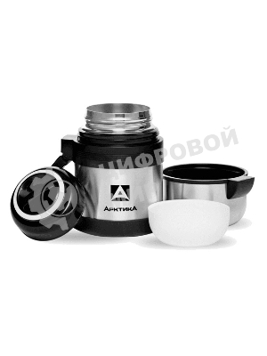 Термос Арктика 201-600 универсальная пробка, 0,6 л, с ручкой + чашка, холод/тепло 18 ч