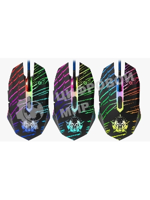 Мышь проводная Defender Dark Agent GM-590L черный, 12800 dpi, USB, кнопки - 6