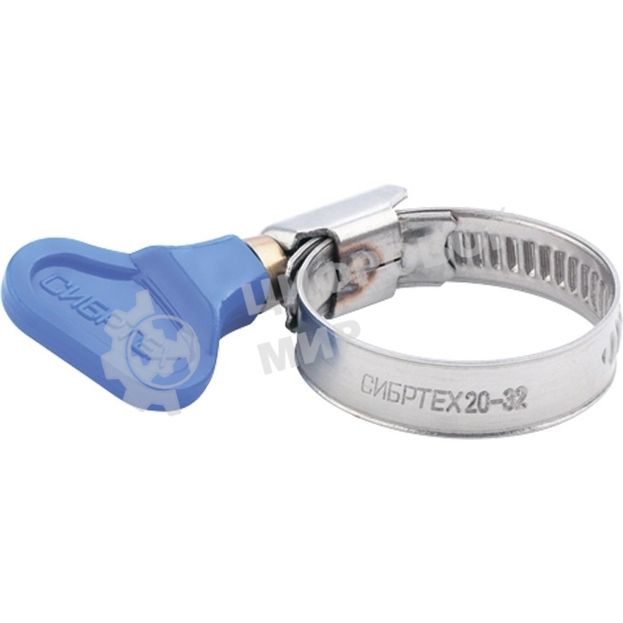 Хомуты металлические Сибртех элемент крепления с формой ключа 16-25 мм, 100 шт.