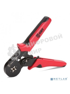 Пресс-клещи КВТ ПКВк-10 (74712) НШВИ, НШВ: 0.25–10 мм2, НШВИ(2): 2х0.5–2х6.0 мм2