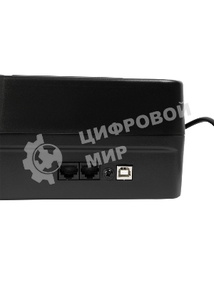 Источник бесперебойного питания SMARTWATT UPS SAFE PRO LCD 1000 черный 1000/600 ВА/Вт, напольный/настенный, линейно-интерактивный, LCD дисплей, Shuko CEE7/4 - 8 шт. (4 шт. с резервным питанием, 4 шт. - сетевой фильтр)