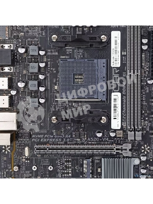 Материнская плата CBR A520, AM4, AMD A520, 2xDDR4, 4xSATA, 1xM.2, 1xPCIe x16, 1xPCIe x1, 1xVGA, 1xHDMI, 1x1Gb LAN, 2xUSB 2.0, 4xUSB 3.0, 5.1, mATX