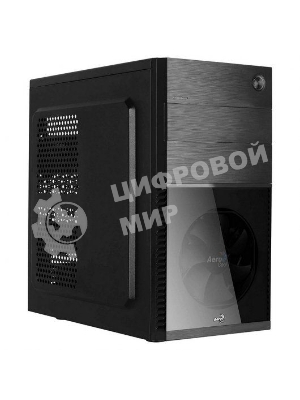 Компьютерный корпус Aerocool/Formula Cs-105, mATX, без БП, 187x361x355мм (ШxГxВ), USB 3.0 x1, USB 2.0 x1, металл 0,5мм, 120-мм вентилятор в комплекте, черный