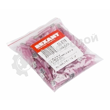 Клемма плоская Rexant изолированная термоусаживаемая штекер 6.35 мм 0.5-1.5 мм² РПи-п-т 1.5-(6.3)) красный