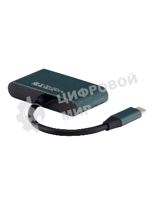 Кард-ридер Digma CR-СA2512-G/темно-серый/SD/TF/micro-SD/USB Type-C/алюминий