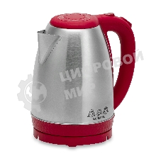 Чайник электрический Мастерица EK-1801М, рубин, 1,8л, нержавейка