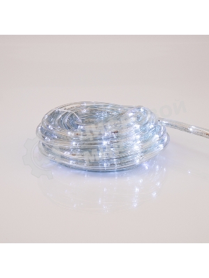 Дюралайт Neon-night LED, фиксинг (2W), 24 LED/м, белый, 25 м