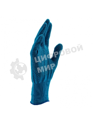 Перчатки из синтетической нити, ПВХ точка, 13 класс, 