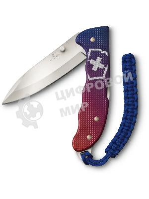 Нож перочинный Victorinox Evoke Alox (0.9415.D221) 136мм 5функц. синий/красный подар.коробка