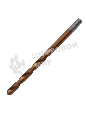 Сверло по металлу Matrix, 5,5 мм, HSS, нитридтитановое покрытие, цилиндрический хвостовик