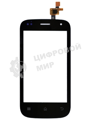 Сенсорное стекло (тачскрин) для Fly IQ445 Genius, черное