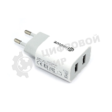 Блок питания (сетевой адаптер) Amperin 5V/2.4A 2USB (YDS-TC012-200)