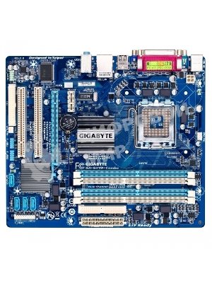 Материнская плата Gigabyte GA-G41M-COMBO-GQ (rev.3), LGA 775, Intel G41, 4xDDR2/DDR3, 4xSATA, 1xPCIe 1.1 x16, 1xPCIe 1.1 x1, 1xVGA, 1x 1Gb LAN, 4xUSB 2.0, 3x3.5 мм, 5.1, Micro ATX