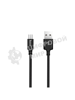 Кабель HOCO X14 USB 2.0, AM/microBM, черный, 1м