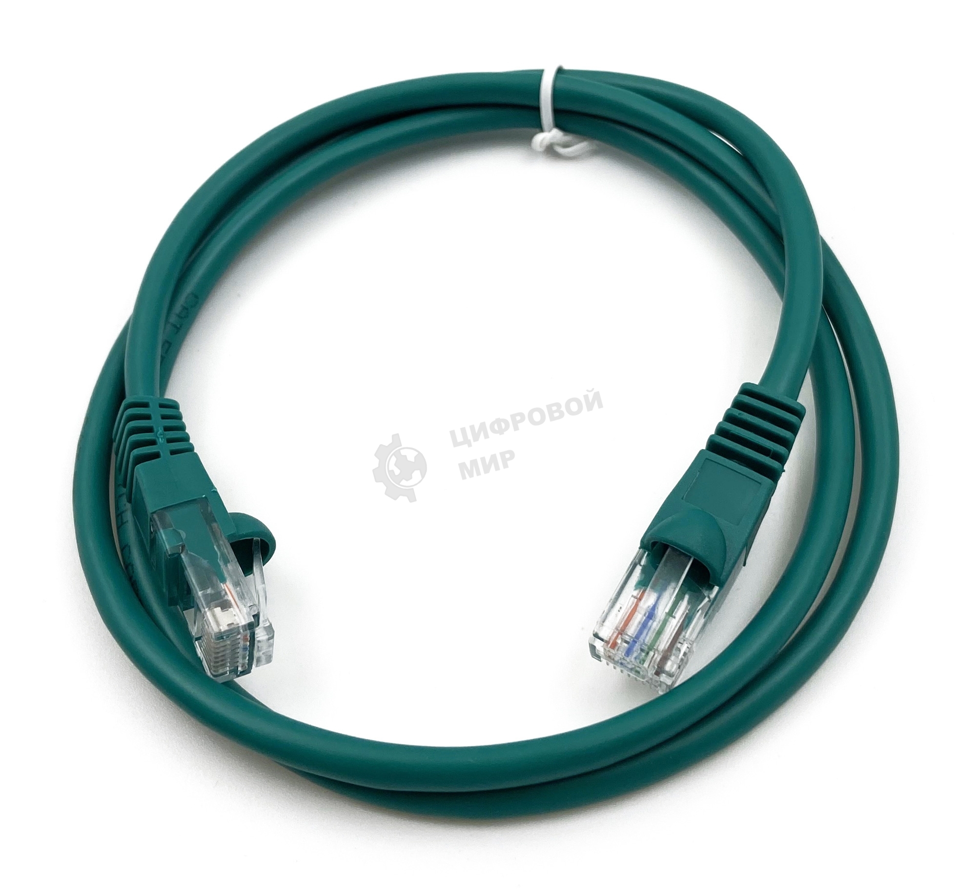 Патч-корд Buro cat.5e 1м зеленый RJ-45 (м)-RJ-45 (м)