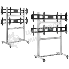Напольный мобильный стенд ONKRON FSPRO2L-22 для видеостен 2х2 4 x 40”- 50