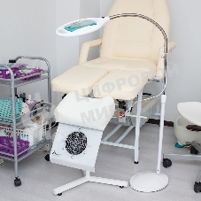 Лупа напольная Rexant, 3D, с подсветкой 42 LED, белая 31-0512