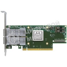 Сетевая карта Mellanox ConnectX-6 VPI adapter card, 100Gb/s (HDR100, EDR IB and 100GbE), dual-port QSFP56, PCIe3.0/4.0 x16, tall bracket