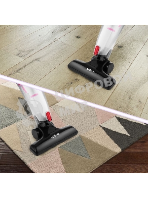 Вертикальный ылесос Kitfort KT-597-1 600Вт черный/красный