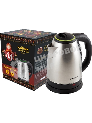 Чайник электрический Матрена MA-001 1.8 л,сталь,цвет крышки зеленый (005458)