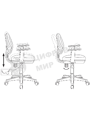 Кресло Бюрократ CH-W356AXSN Sticks 08 фиолетовый, ткань, 120 кг