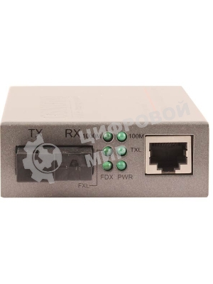 Медиаконвертер OSNOVO Гигабитный медиаконвертер, по одному волокну SM до 20 км, по MM - до 500м, tx1550/rx1310нм