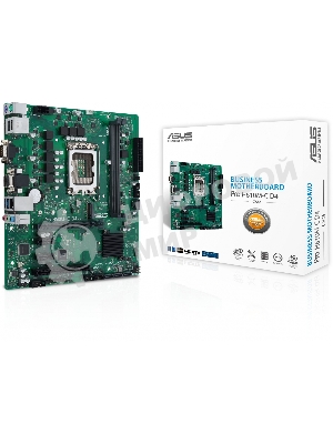 Материнская плата ASUS Pro H610M-C D4-CSM, LGA 1700, Intel H610, 2xDDR4, 4xSATA, 1xM.2, 1xPCI-E 4.0 x16, 1xPCI, 1xDP, 1xHDMI, 1xVGA, 1x 1Gb LAN, 2xUSB-A 2.0, 2xUSB-A 3.2 Gen 1, 3x3.5 мм, 7.1, Micro-ATX