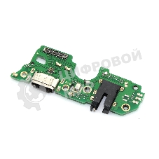 Шлейф (нижняя плата) с разъемом зарядки и микрофоном для OPPO A58