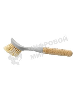 Щетка для посуды круглая d 60х230 мм, бамбуковая рукоятка, Home Palisad