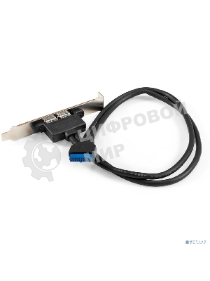 Планка портов в корпус 2xUSB 3.0 ExeGate BrctUSB3-2A (USB 3.0 20pin (IDC 20pin F) --> 2x USB 3.0 Af, кабель 20 см)