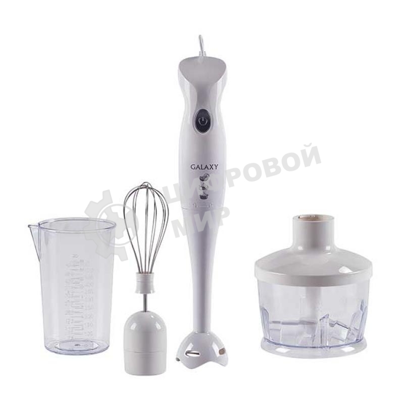 Блендер погружной Galaxy Line GL 2127, белый с серым, 300 Вт
