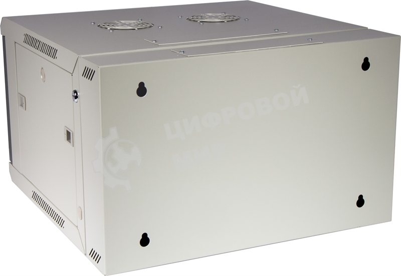 Шкаф настенный серии Pro, 3-секционный, 9U 600x600, стеклянная дверь