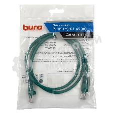 Патч-корд Buro cat.5e 1м зеленый RJ-45 (м)-RJ-45 (м)