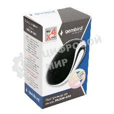 Мышь беспроводная Gembird MUSW-610 черный, 1200 dpi, радиоканал, USB, кнопки - 3