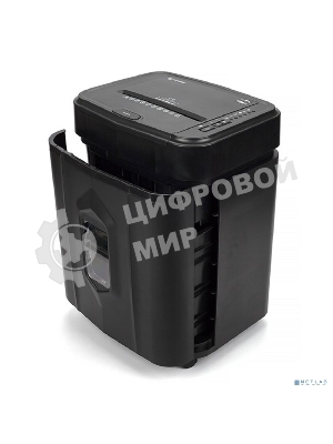 Шредер Heleos АП23-4 черный с автоподачей (секр.P-4) фрагменты 145лист. 23лтр. скрепки скобы пл.карты