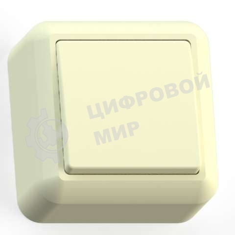 Выключатель Кунцево-Электро 1-кл. ОП Оптима 10А IP20 А110-377 с монтажной пластиной сл. кость