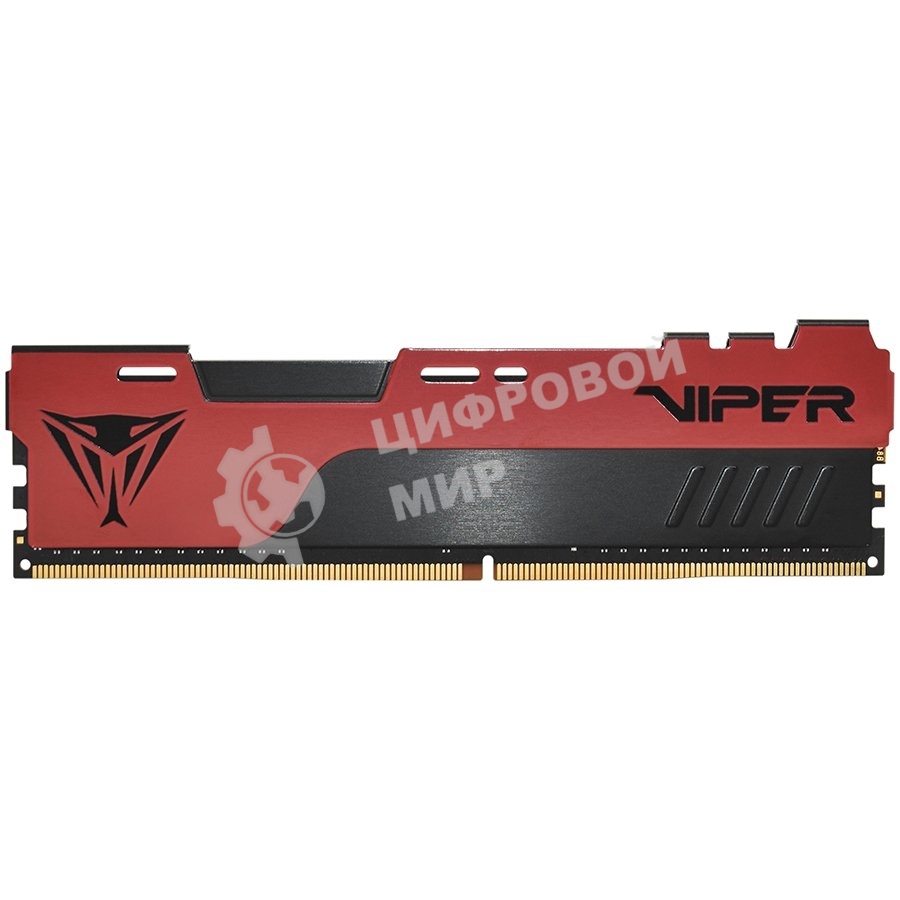 Оперативная память Patriot Viper Elite II, DDR4, 8GB (1x8 GB), 3600 MHz, CL20, DIMM, радиатор, красный/черный