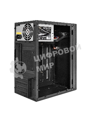 Компьютерный корпус Minitower ExeGate BAA-308-AAA400 (mATX, БП AAA400 с вент. 8см, 2хUSB, HD Audio, черный)