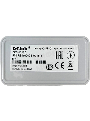 Коммутатор D-Link DES-1005C Unmanaged Switch 5x100Base-TX, plastic case