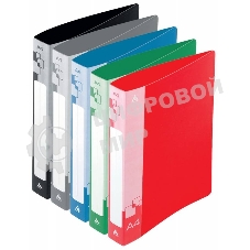 Папка с металлическим зажимом Бюрократ -PZ07C A4, пластик, 0.7мм, внутренний и торцевой карман, ассорти