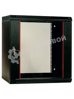 Шкаф телеком. настенный разборный 9U (600х350) дверь стекло (ШРН-Э-9.350) (1 коробка)