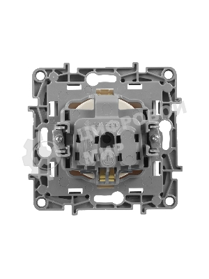 Розетка 2К+З, на винтах, защ. шт., сл. кость ETIKA 