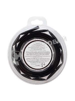 Трубка термоусаживаемая Rexant 4.0/2.0мм черный ролик 2.44м